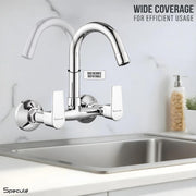 Nyra Wall-mount Kitchen Sink Mixer Tap with Swivel Spout - by Specule